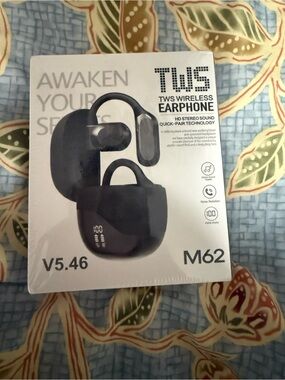 M62 TWS Wireless Earphones - Black